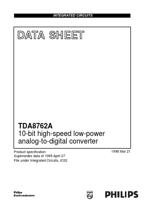 TDA8762A Datasheet PDF Philips Electronics