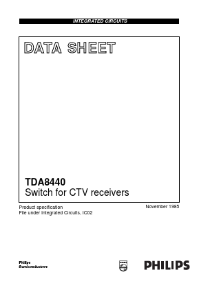 TDA8440 Datasheet PDF Philips Electronics