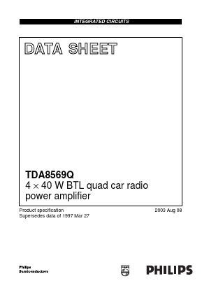 TDA8569Q/N1 Datasheet PDF Philips Electronics
