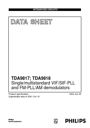 TDA9817TS Datasheet PDF Philips Electronics