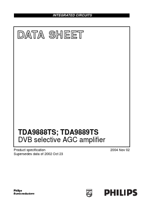 TDA9889 Datasheet PDF Philips Electronics