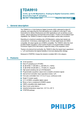 TDA9910 Datasheet PDF Philips Electronics