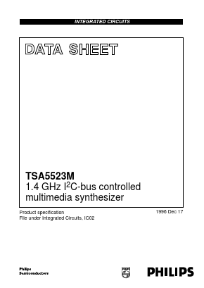 TSA5523M/C1 Datasheet PDF Philips Electronics