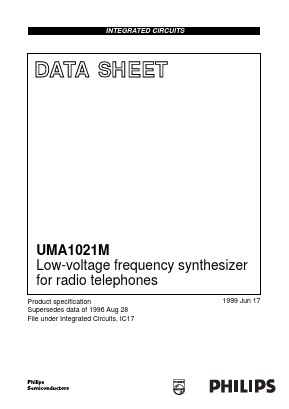UMA1021 Datasheet PDF Philips Electronics