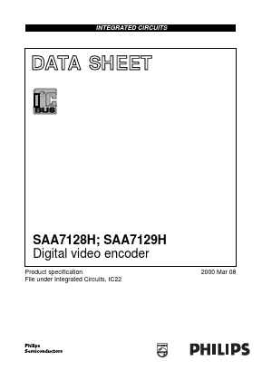 SAA7128H Datasheet PDF Philips Electronics