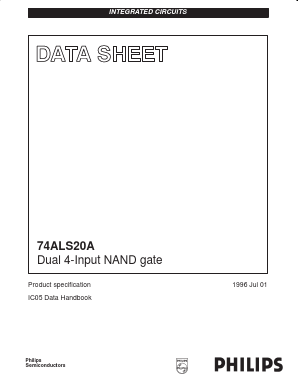 N74ALS20AD Datasheet PDF Philips Electronics