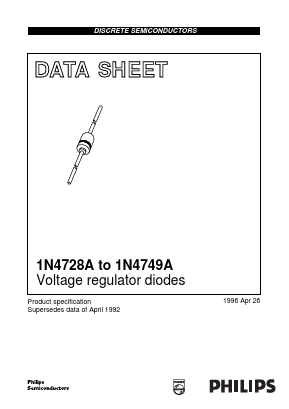 1N4728A Datasheet PDF Philips Electronics