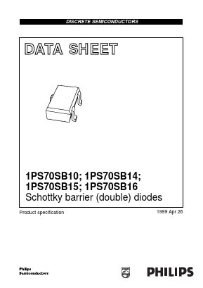 1PS70SB16 Datasheet PDF Philips Electronics