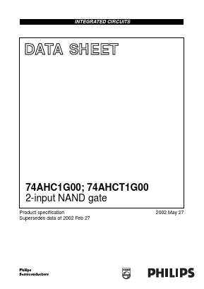 74AHC1G00 Datasheet PDF Philips Electronics