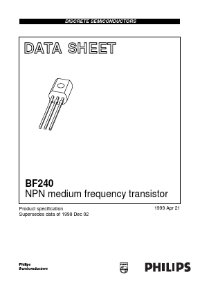 BF240 Datasheet PDF Philips Electronics