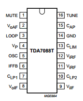 TDA7088T Datasheet PDF Philips Electronics