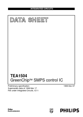 TEA1504 Datasheet PDF Philips Electronics