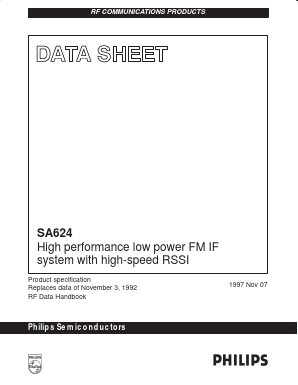 SA624 Datasheet PDF Philips Electronics