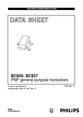 BC857C Datasheet PDF Philips Electronics