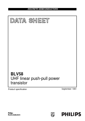 BLV58 Datasheet PDF Philips Electronics