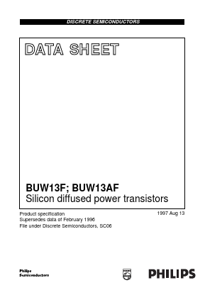 BUW13F Datasheet PDF Philips Electronics