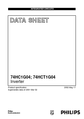 74HCT1G04GW Datasheet PDF Philips Electronics