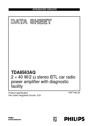 TDA8563AQ/N1 Datasheet PDF Philips Electronics