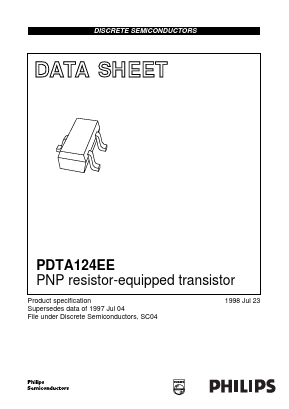 PDTA124EE Datasheet PDF Philips Electronics