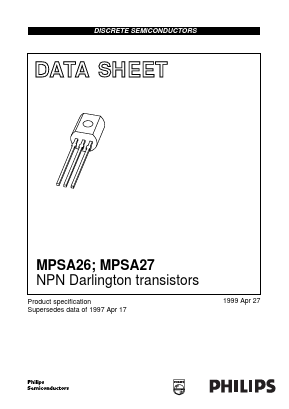 MPSA27 Datasheet PDF Philips Electronics