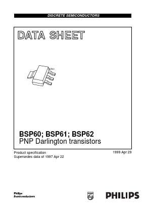 BSP62 Datasheet PDF Philips Electronics