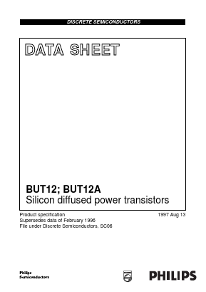 BUT12 Datasheet PDF Philips Electronics