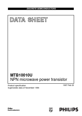 MTB10010U Datasheet PDF Philips Electronics