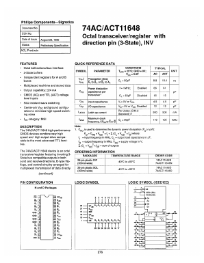 74AC11648 Datasheet PDF Philips Electronics