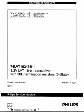 74LVT16245B-1 Datasheet PDF Philips Electronics