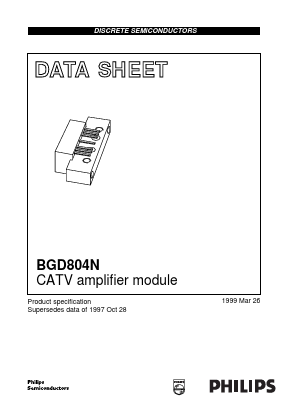 BGD804N Datasheet PDF Philips Electronics