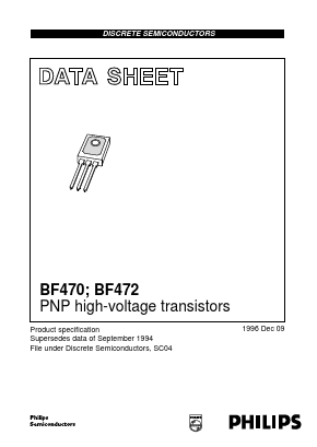 BF470 Datasheet PDF Philips Electronics