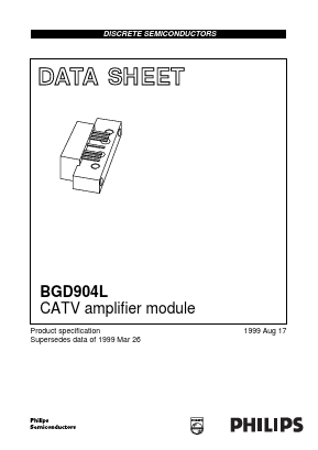 BGD904L Datasheet PDF Philips Electronics