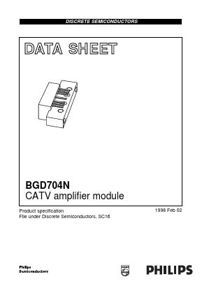 BGD704N Datasheet PDF Philips Electronics