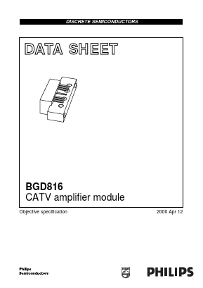BGD816 Datasheet PDF Philips Electronics
