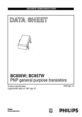 BC857BW Datasheet PDF Philips Electronics