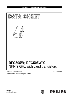 BFG505W/X Datasheet PDF Philips Electronics