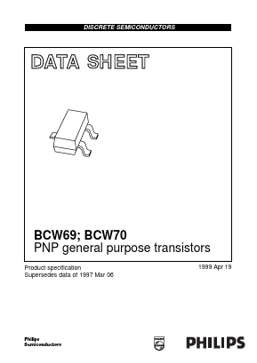 BCW70 Datasheet PDF Philips Electronics