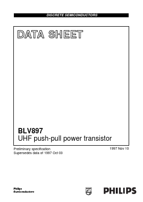 BLV897 Datasheet PDF Philips Electronics