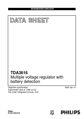 TDA3616T Datasheet PDF Philips Electronics