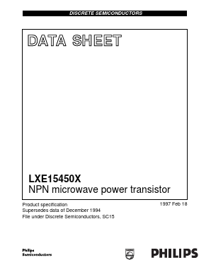 LXE15450X Datasheet PDF Philips Electronics