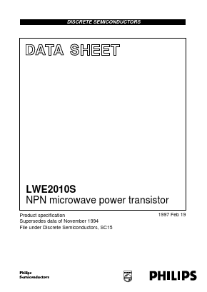 LWE2010S Datasheet PDF Philips Electronics