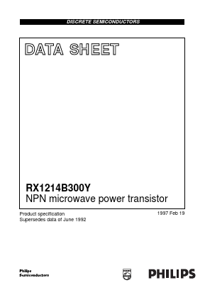 RX1214B300Y Datasheet PDF Philips Electronics