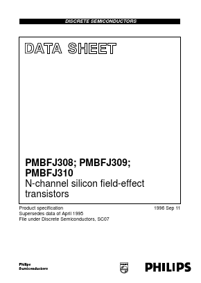 PMBFJ308 Datasheet PDF Philips Electronics