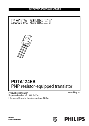 PDTA124ES Datasheet PDF Philips Electronics