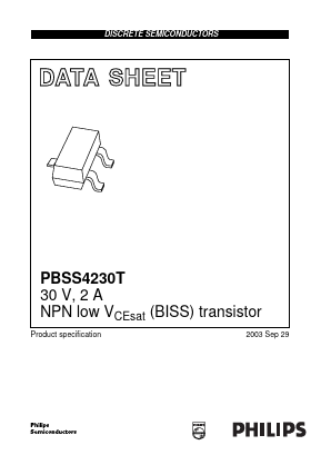 PBSS4230T Datasheet PDF Philips Electronics