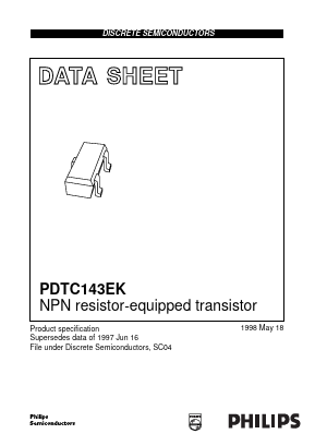 PDTC143EK_98 Datasheet PDF Philips Electronics