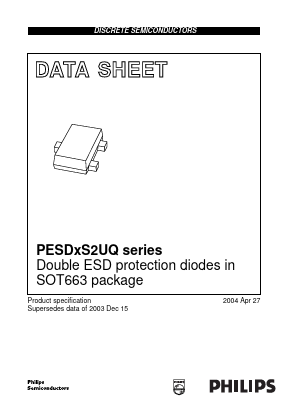 PESD5V0S2UQ Datasheet PDF Philips Electronics