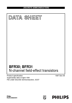 BFR30 Datasheet PDF Philips Electronics