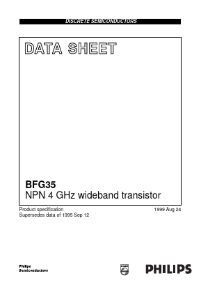 BFG35 Datasheet PDF Philips Electronics