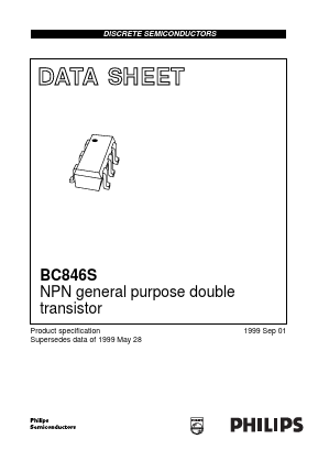 BC846S Datasheet PDF Philips Electronics